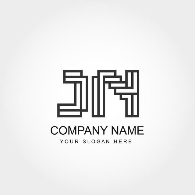 Jn Logo - Initial Letter JN Logo Template Template for Free Download on Pngtree