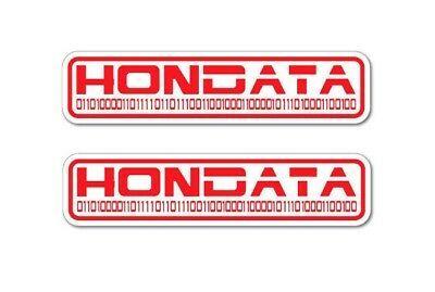 Hondata Logo - 2x HONDATA JDM Sticker Decal Drift Car Drift Turbo Euro Fast Vinyl Civic S2000