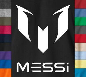 Messi Logo - Details About Lionel MESSI Logo T Shirt Jersey Barcelona Soccer Football Fan 100% Ringspun Tee