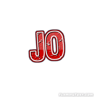 Jo Logo - Jo Logo. Free Name Design Tool from Flaming Text