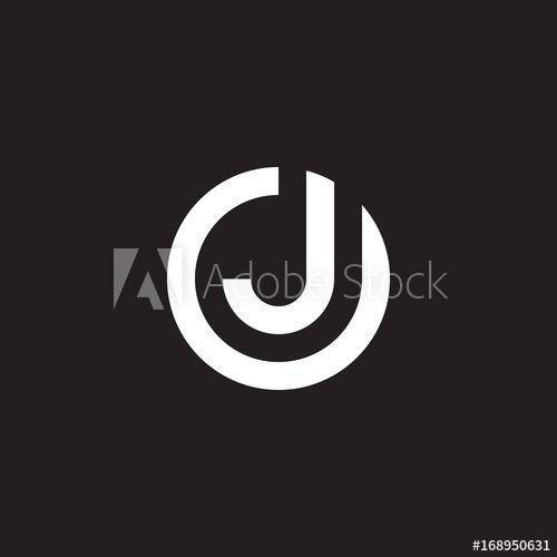 Jo Logo - Initial lowercase letter logo oj, jo, j inside o, monogram rounded
