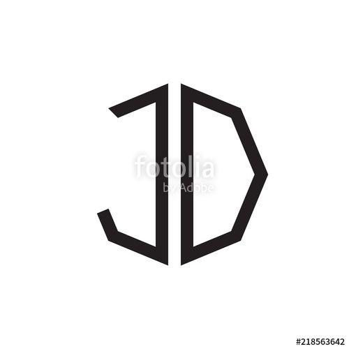 Jo Logo - two letter JO octagon logo