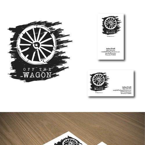 Wagon Logo - Rustic Logo for Alcoholic Drinkware Design Firm Off The Wagon