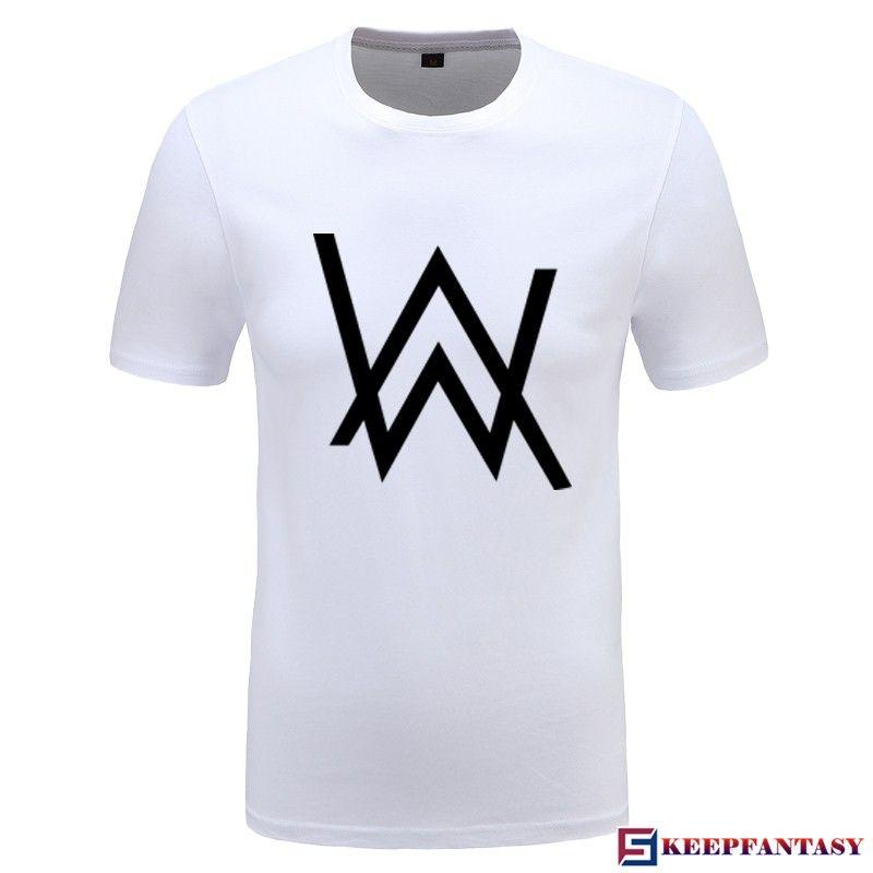 Faded Logo - Alan Walker Faded Logo White Short T Shirts
