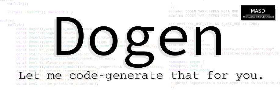 Masd Logo - GitHub Project Dogen: Reference Implementation Of The MASD