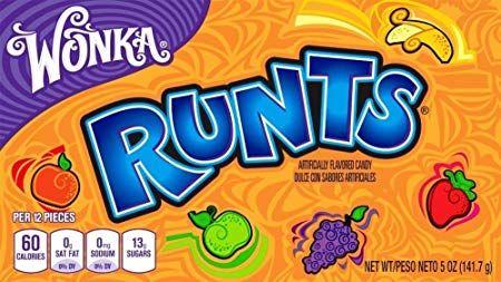 Runts Logo - Amazon.com : Wonka Runts 5 oz & Wonka Rainbow Nerds, 5 oz Combo