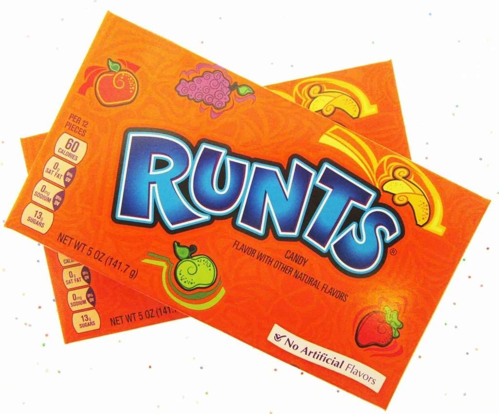 Runts Logo - RUNTS Candy Strawberry Apple Banana Grape Fruit Hard 5oz Box Lot