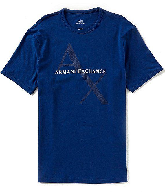 Faded Logo - Armani Exchange Faded Logo Short-Sleeve Tee