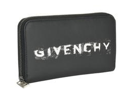 Faded Logo - Givenchy Faded Logo Zipped Wallet