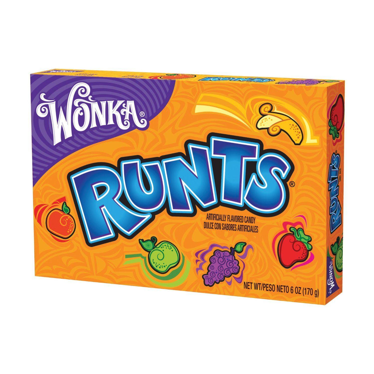 Runts Logo - Wonka Runts Theatre Box 141.7g