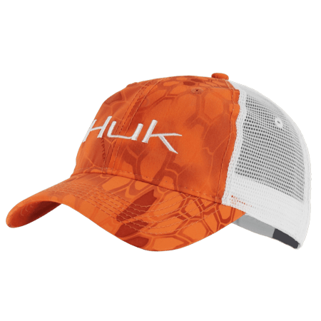 Kryptek Logo - HUK Kryptek Logo Trucker Cap (Kryptek Orange)