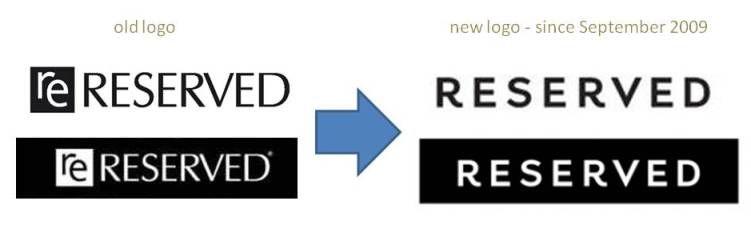 Revised Logo - Reserved moves on with a revised logo and new collections. Adbuzzer
