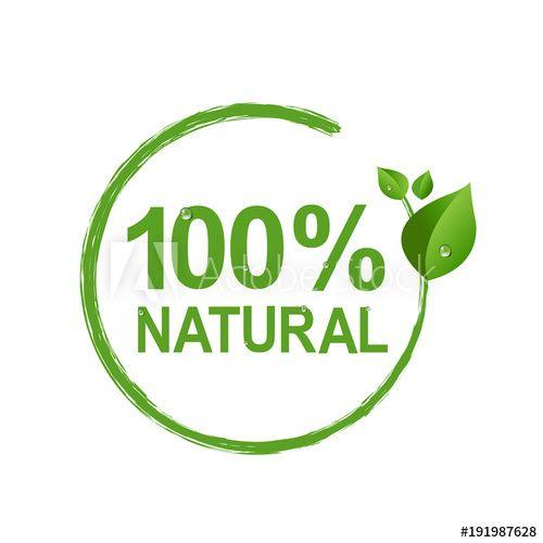 Natural Logo - 100% Natural Logo Symbol Transparent Background - Buy this stock ...