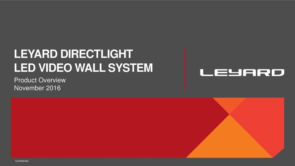 Leyard Logo - LEYARD DIRECTLIGHT LED VIDEO WALL SYSTEM