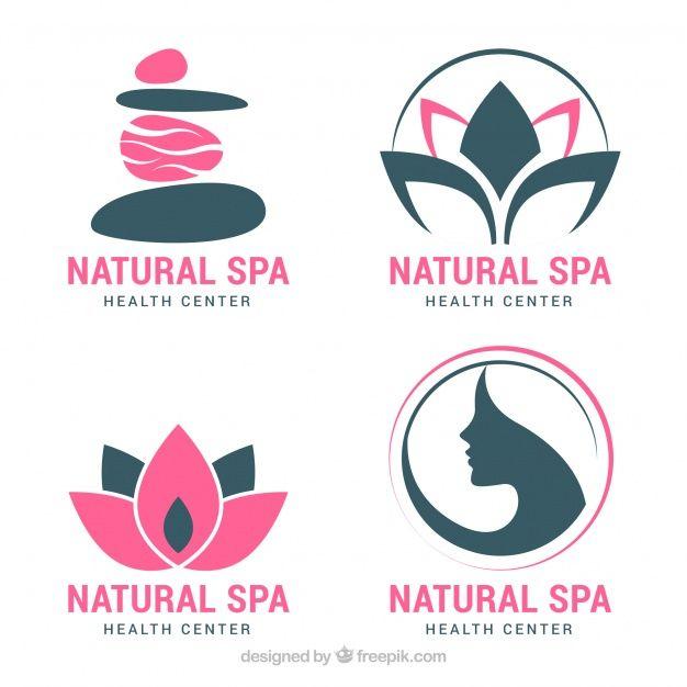 Cojunto Logo - Conjunto de logos de spa en estilo plano | Descargar Vectores gratis