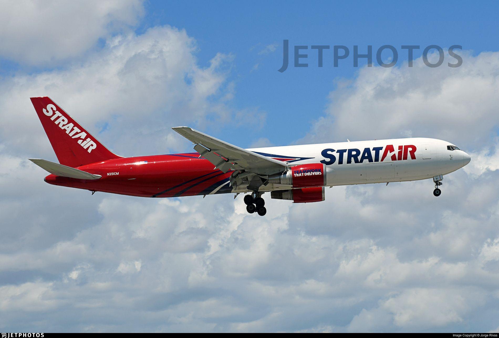 1900x1286 - JPG - N351CM. Boeing 767 323(ER)(BDSF). Stratair Stratair Logo - N351CM. Boeing 767 323(ER)(BDSF). Stratair