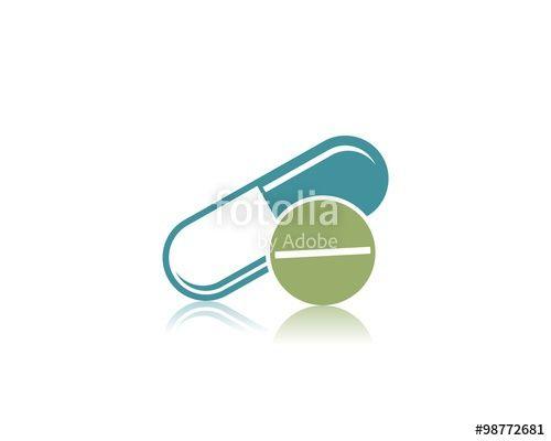 Pill Logo - capsule and pill logo