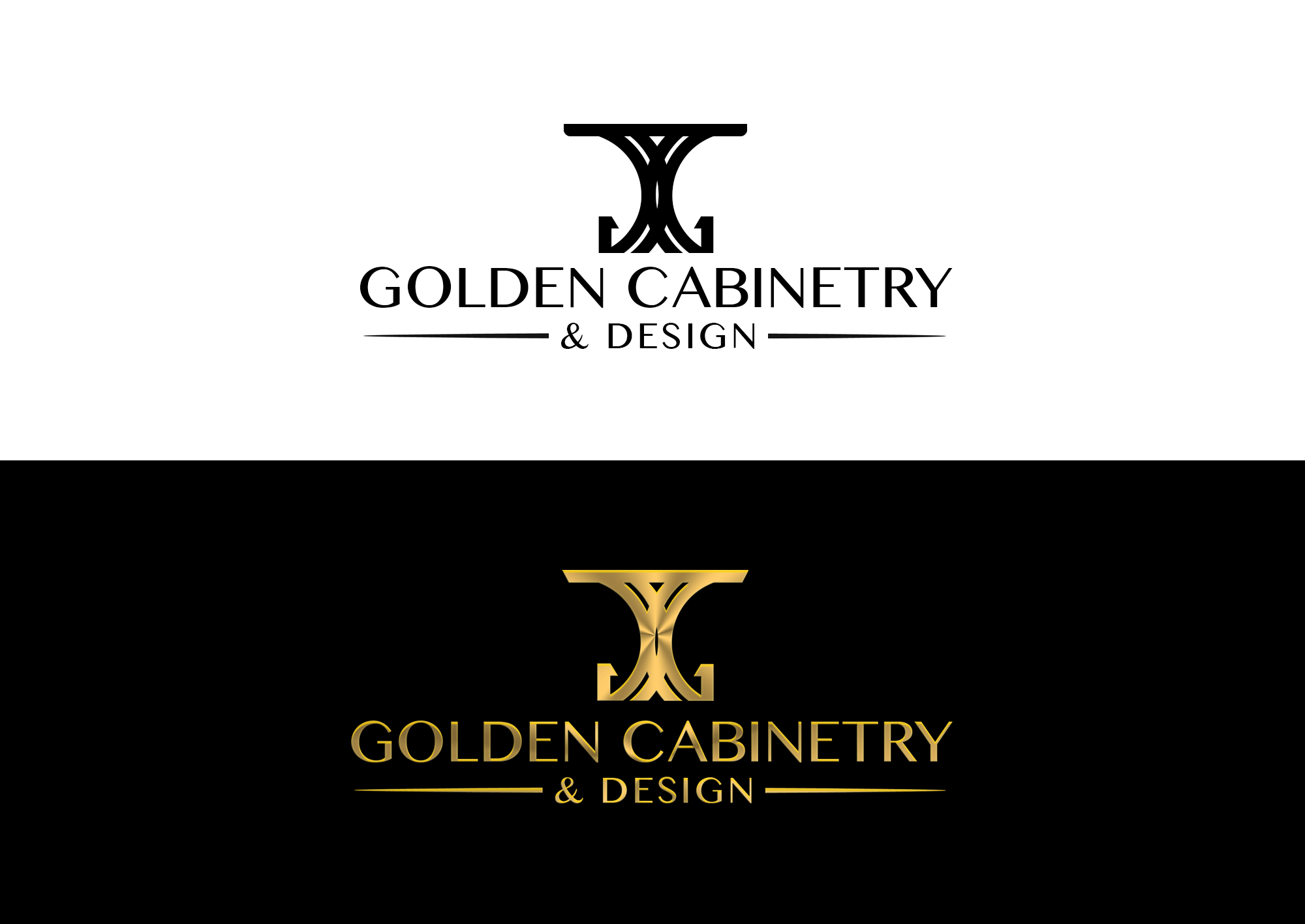 Cabinetry Logo - Golden Cabinetry, Logo & Business Card Design – Anaee Design