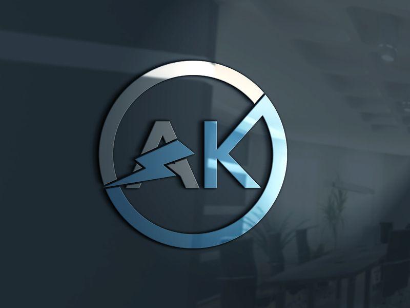 AK Logo - Elegant, Playful, Electrical Logo Design for AK with Electrical