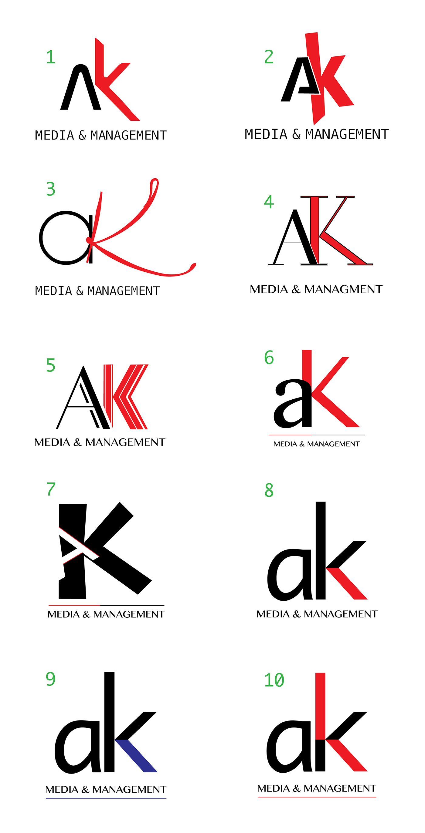 AK Logo - AK Management - Logo Designing on Behance