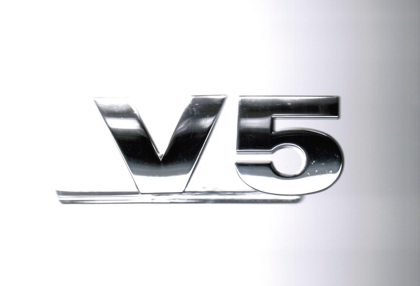 V5 Logo - 1999 2000 2001 2002 2003 2004 2005 2005 Jetta IV V GLI 1.8T 2.5 V5 ...
