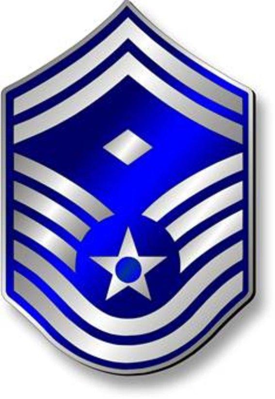 SMSgt Logo - Senior Master Sergeant, SMSgt Stripes (Metallic)