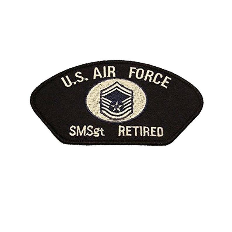 SMSgt Logo - USAF Air Force SMSgt Senior Master Sergeant E-8 Retired Patch