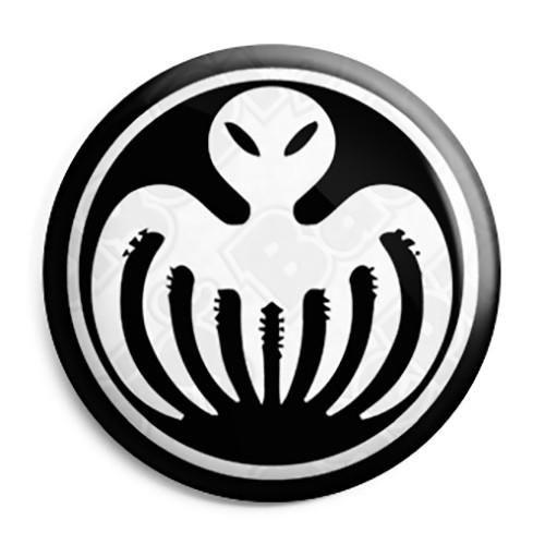 Spectre Logo - James Bond Logo Button Badge, Fridge Magnet, Key Ring