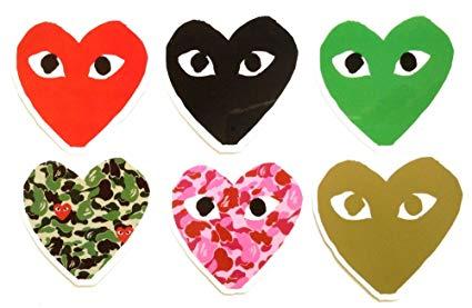 CDG Heart Logo - Amazon.com: Cute CDG Commer Des Garcons Play Heart Logo Decal ...