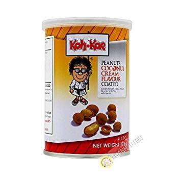Koh-Kae Logo - Koh Kae Peanuts Coconut Cream Flavour Coated 125 Grams, Thailand