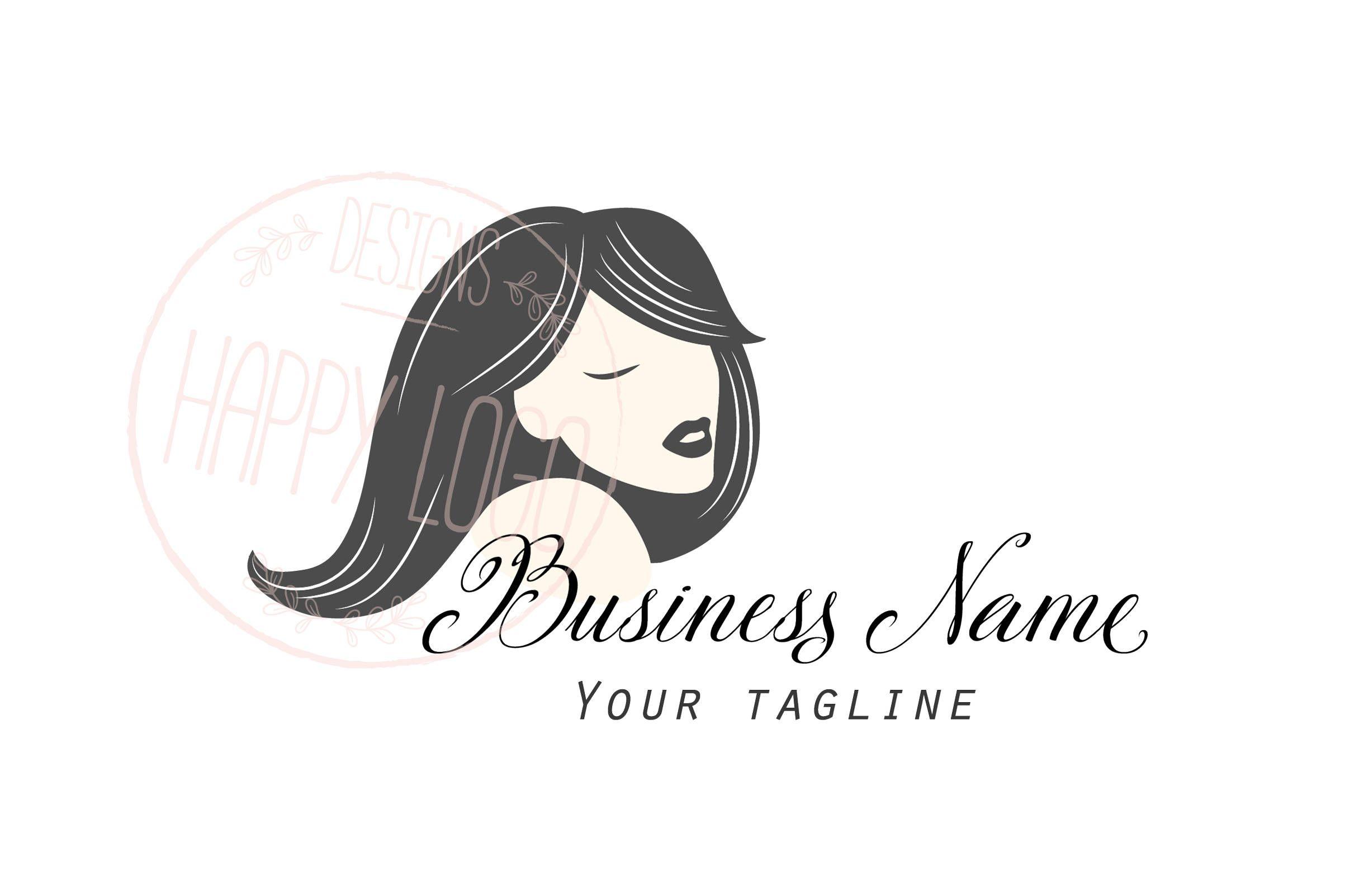 Wig Logo - DIGITAL Custom logo design Hair Beauty logo, Girl Lady beauty logo, wigs  logo, logo for hair saloon, logo design wig