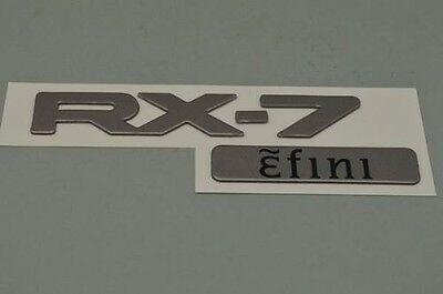 Efini Logo - MAZDA OEM GENUINE REAR SIDE SILVER RX 7 Efini EMBLEM DECAL STICKER