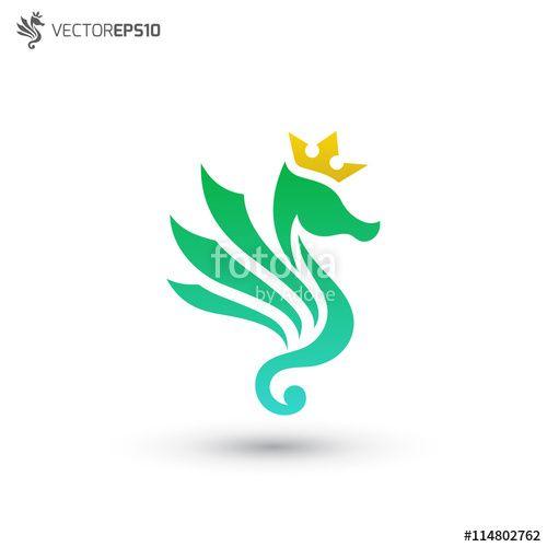 Aquatic Logo - Seahorse Crown Aquatic Logo