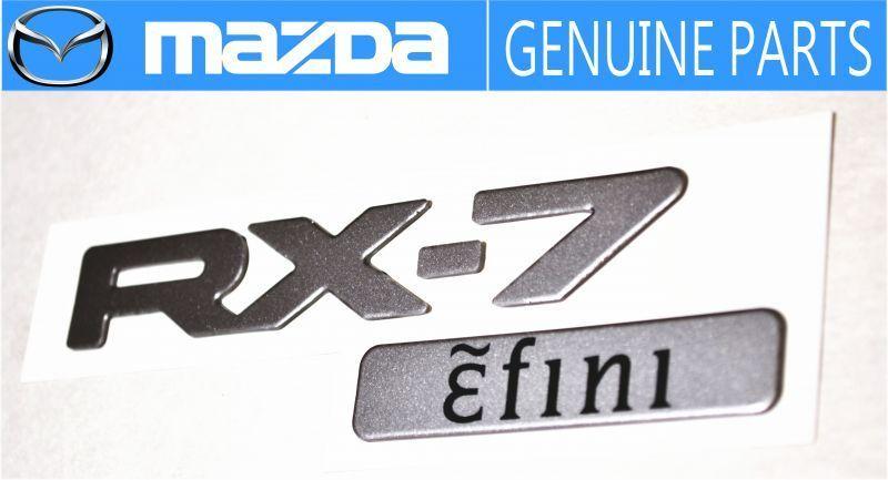 Efini Logo - MAZDA RX 7 FD3S Efini Genuine Rear Badge Emblem RARE ITEM JDM