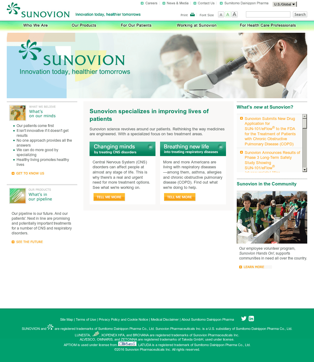 Sunovion Logo - Sunovion Competitors, Revenue and Employees Company Profile