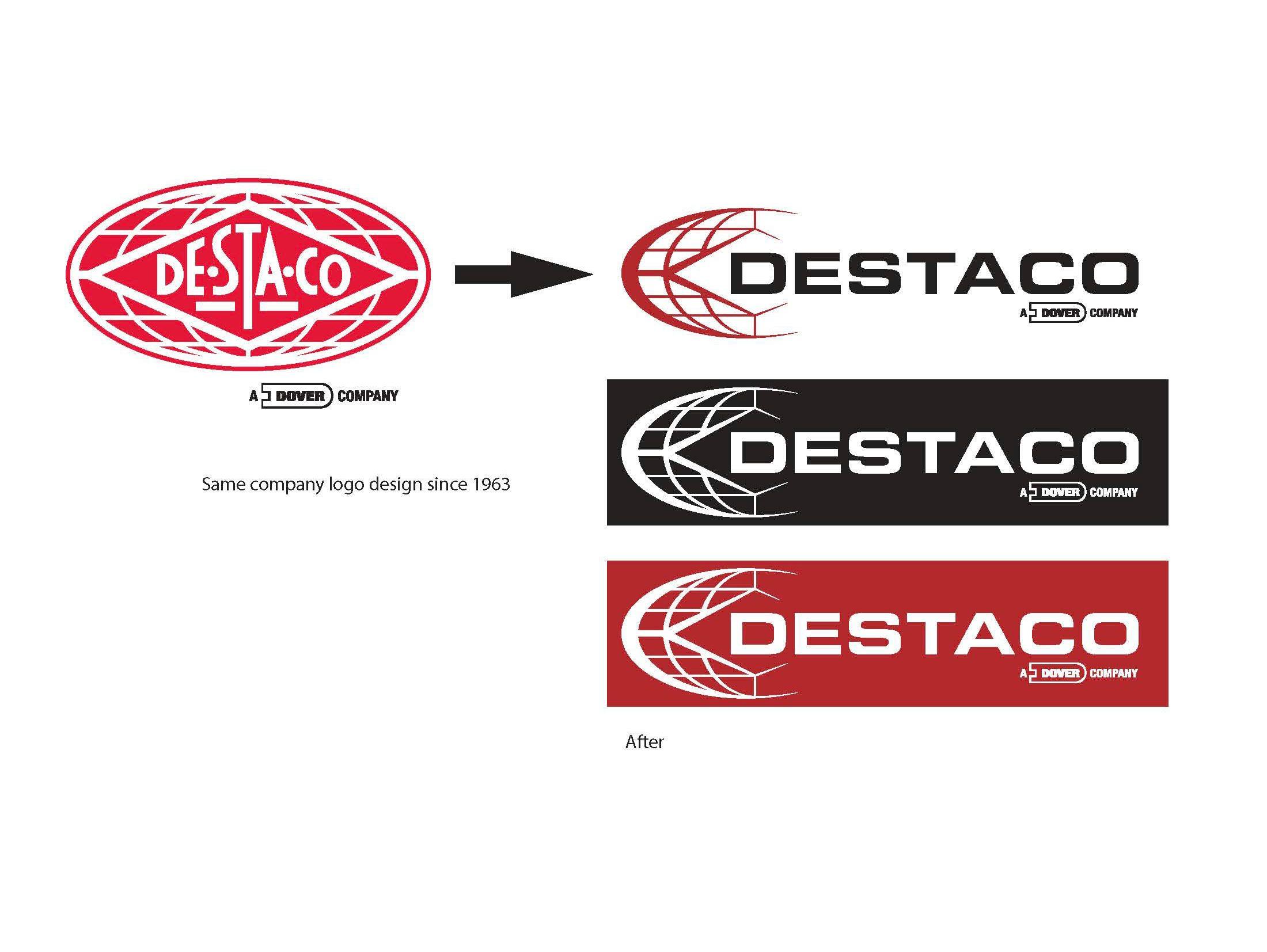 DE-STA-CO Logo - Thomas Evans - Redesigned DESTACO Logo