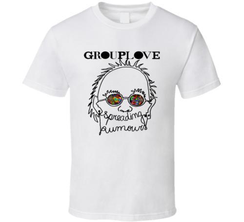 Grouplove Logo - Grouplove Group love Rock Logo black White tshirt men s T shirt free  shippingFunny free shipping Unisex Casual