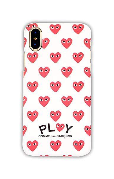 CDG Logo - Comme des Garcons CDG Repeating Heart Logo iPhone X Case