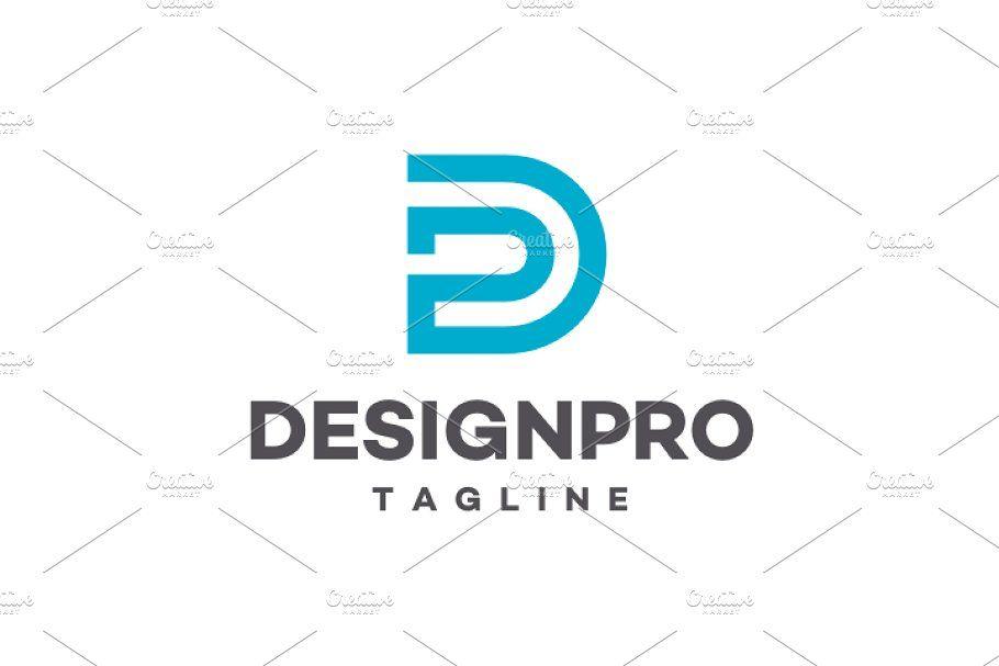 P-Line Logo - DesignPro D and P Logo Templates Creative Market