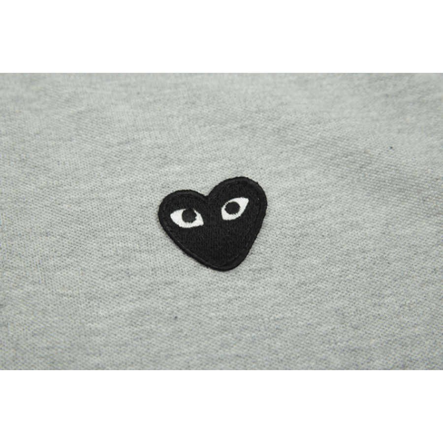 CDG Logo - CDG Heart Logo Polo Shirt (Gray)