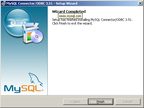 ODBC Logo - dBASEHost.com - Step 2: Installing the MySQL Connector/ODBC 3.51
