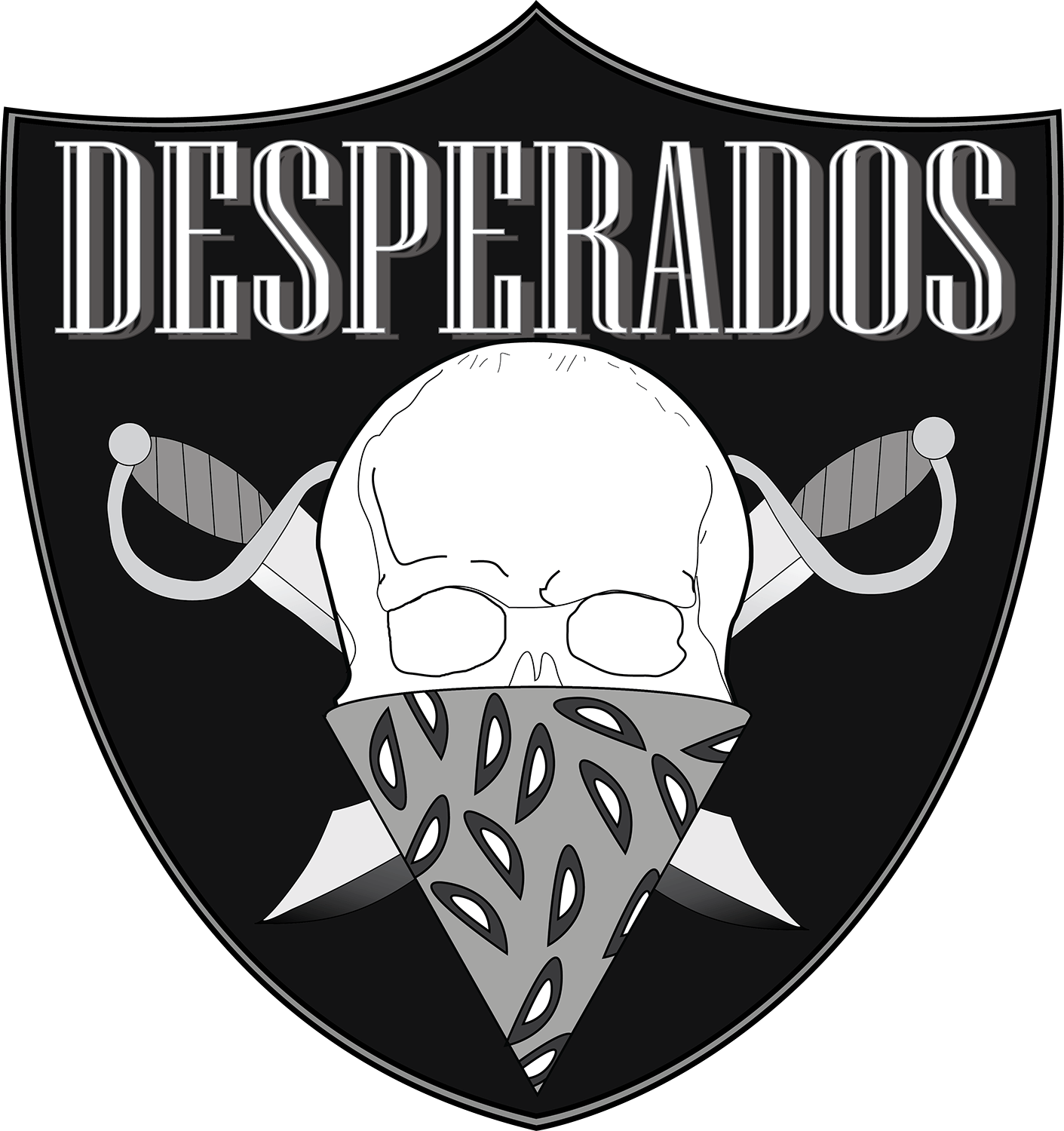 Desperados Logo - Bold, Modern Logo Design for Inside the shield must contain