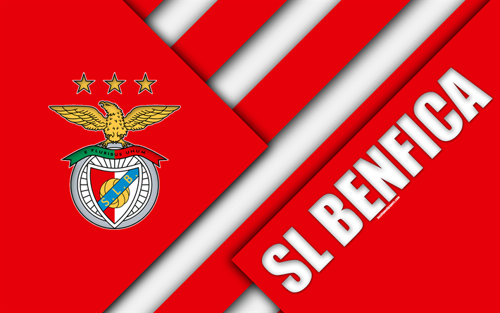 Benfica Logo - Download wallpapers SL Benfica, Portuguese football club, 4k, logo ...