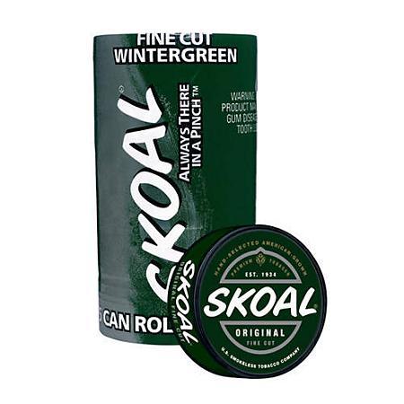 Skoal Logo - Skoal Fine Cut Smokeless Tobacco, Wintergreen (5 Can Roll)'s Club
