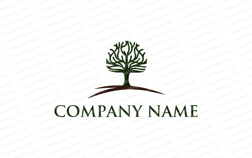 Branches Logo - tree with line branches. Logo Template by LogoDesign.net