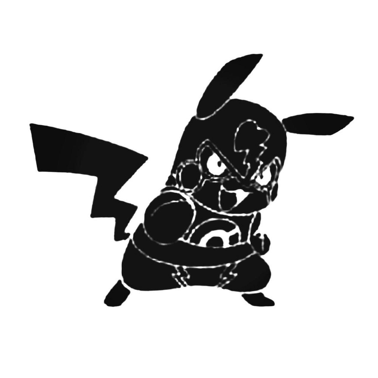 Pikachu Logo - Pokken Tournament Pikachu Libre Decal Sticker