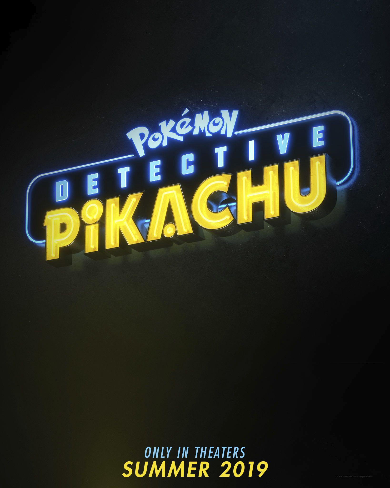 Pikachu Logo - Detective Pikachu Logo Is on the Case of the Pokemon Movie