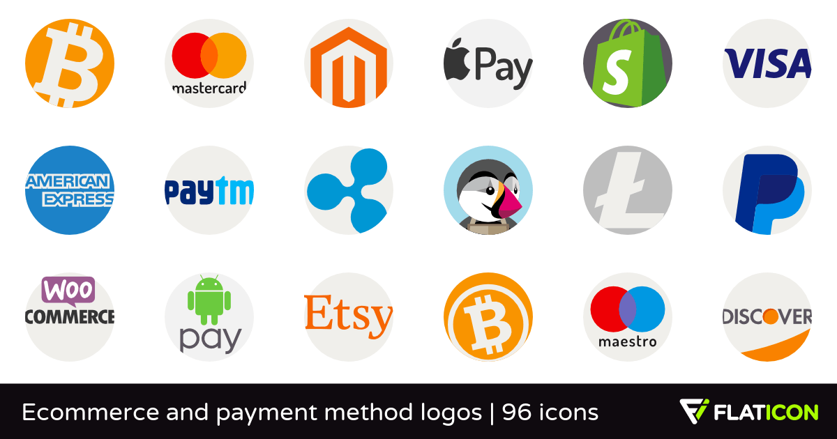 E-Commerce Logo - Ecommerce and payment method logos 96 free icons (SVG, EPS, PSD, PNG ...