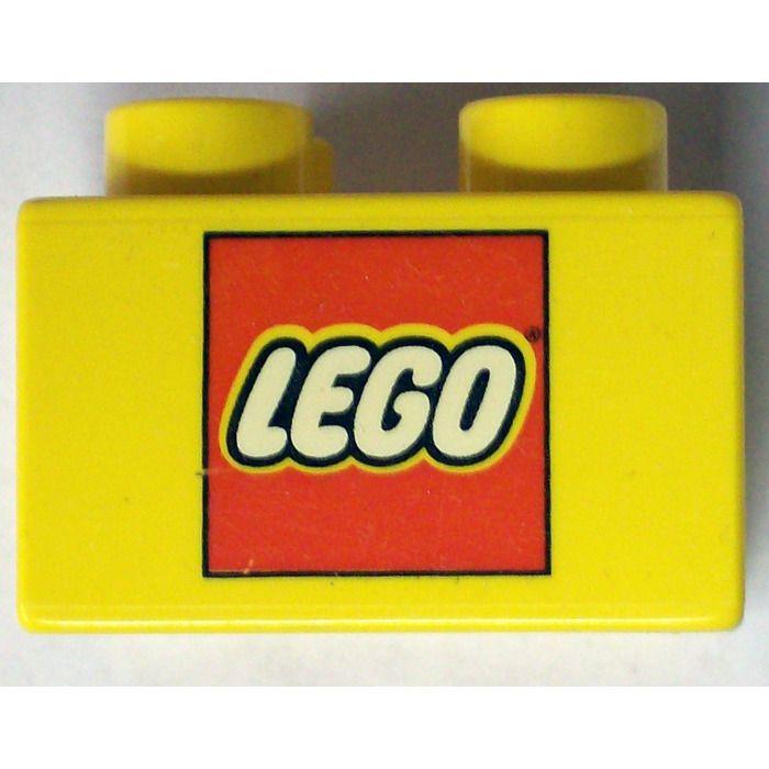 Duplo Logo - LEGO Duplo Brick 2 x 2 with Lego logo (3437)