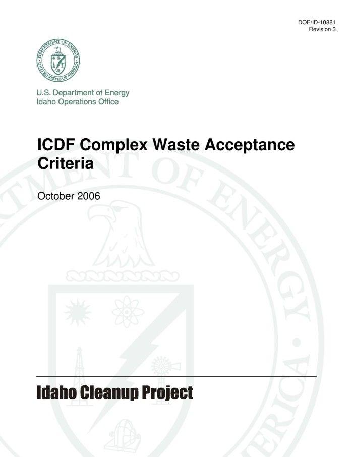 CERCLA Logo - Idaho CERCLA Disposal Facility Complex Waste Acceptance Criteria ...